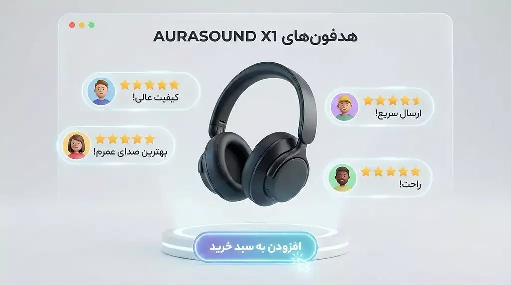 تأثیر نظرات مثبت مشتریان و امتیازهای ستاره‌ای در افزایش فروش محصول.